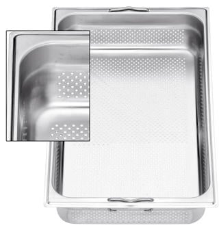 Kantin Perforerad med Handtag Rostfri GN 2/3x100mm