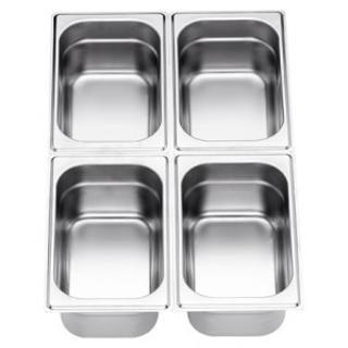 Kantin med Handtag Rostfri GN 1/4x100mm 2,7L