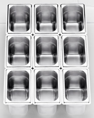 Kantin Rostfri GN 1/9x100mm 1L