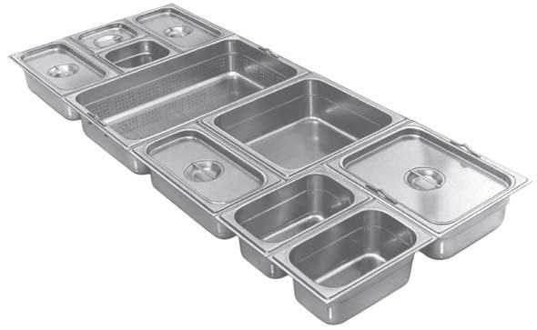 Kantin Rostfri GN 2/1x20mm