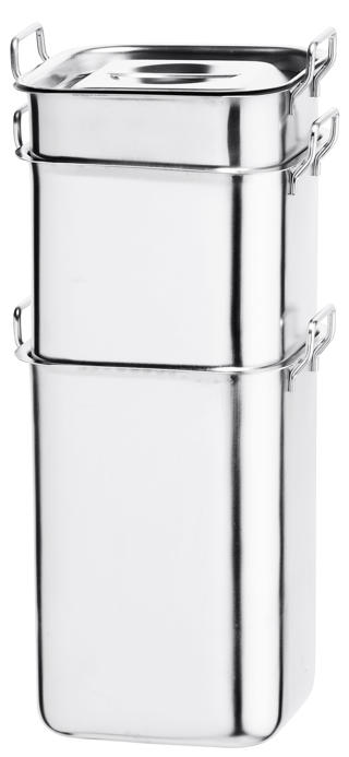 Kantin B2 rostfri 155x155mm h163mm 3,5L