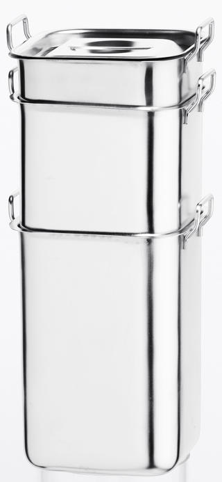 Kantin B3 rostfri 155x155mm h75mm 1,5L