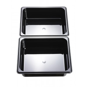 Kantin Polykarbonat Svart GN 1/2x100mm 5,9L