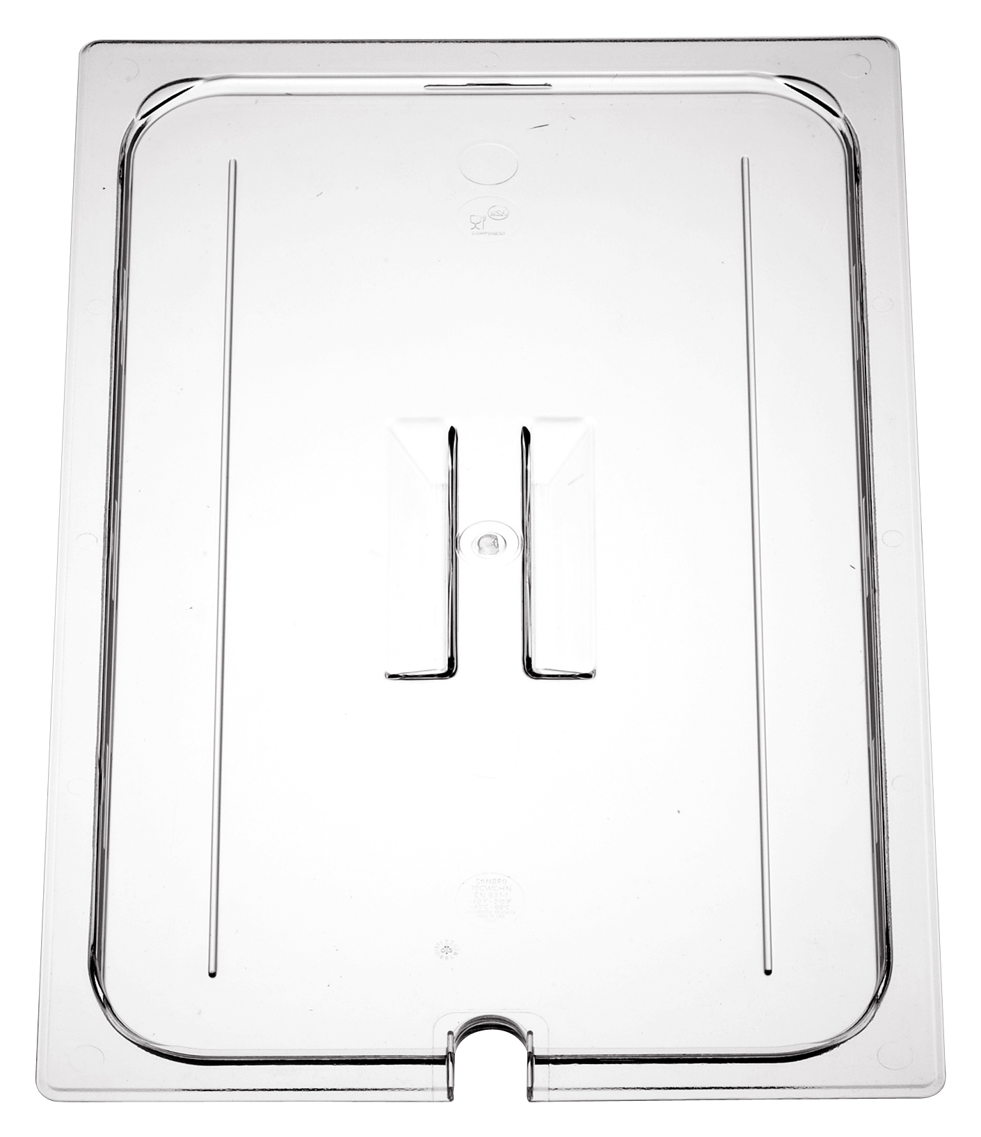 Lock med Urtag för Ösa Polykarbonat Transparent 
GN 1/2