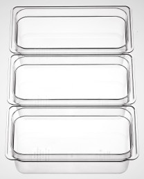 Kantin Polykarbonat Transparent GN 1/3x65mm 2,4L