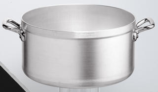 Kittel låg aluminium utan lock Ø40cm h20cm 25L