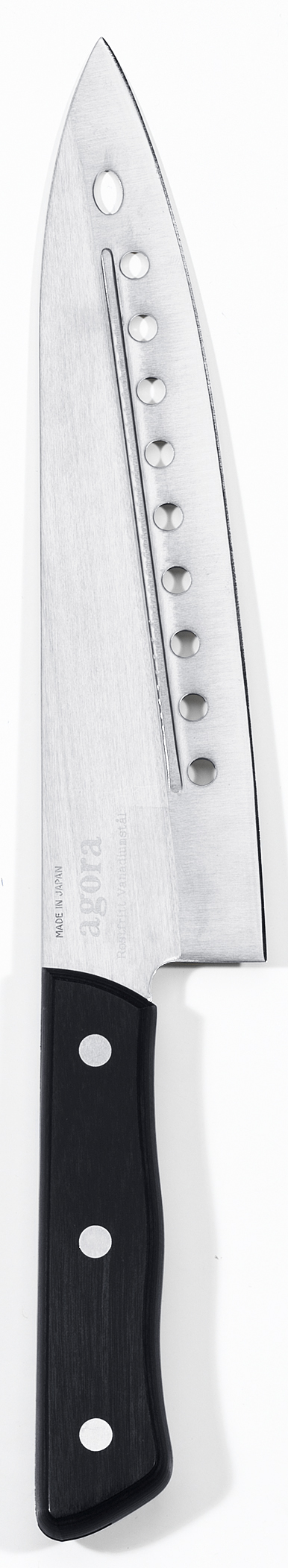 Kockkniv spetsig med hål 20cm