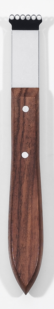 Dekorationsjärn rostfri/trä 6 hål