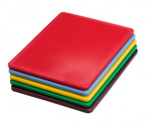 Skärbräda 5 färger 35x25x1,1cm 5-pack