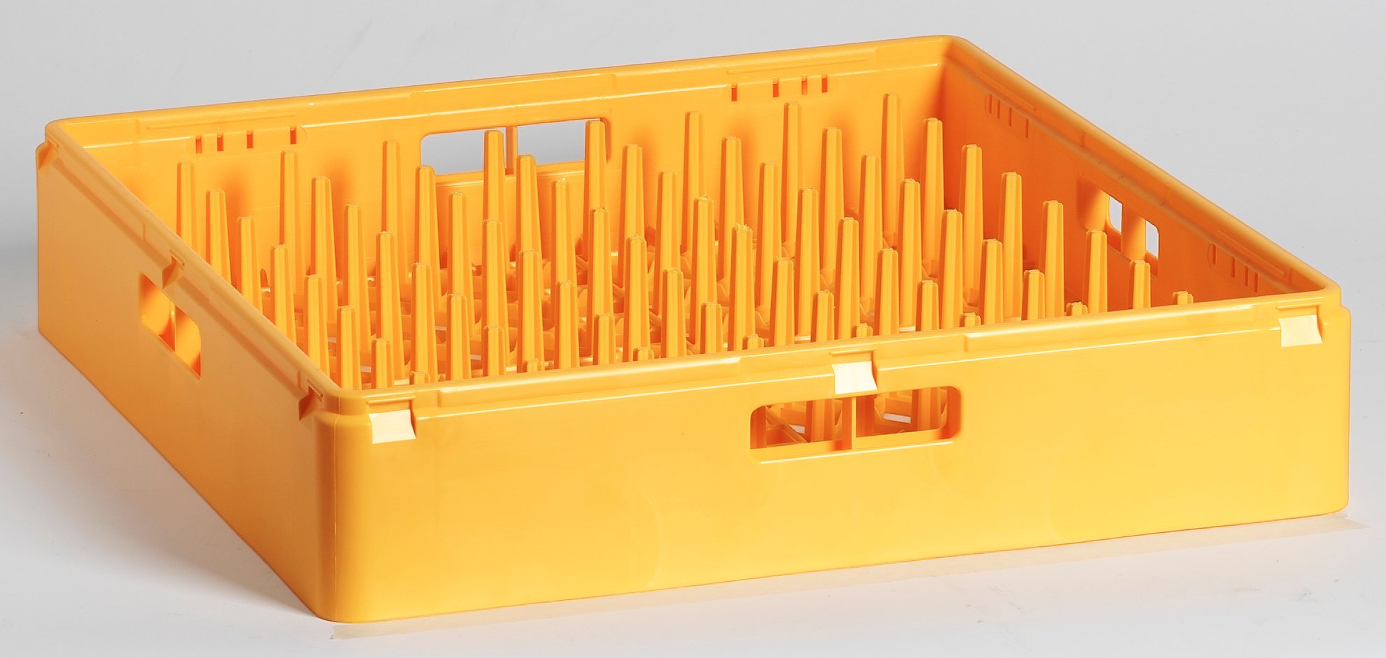 Diskkorg för flata tallrikar gul_