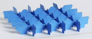 Lösa fack blå 88mm för 25st glas 50x50cm