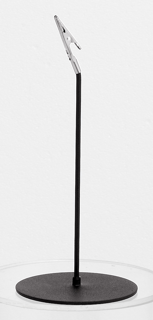 Alliklämma rak metall svart 20cm 3-pack