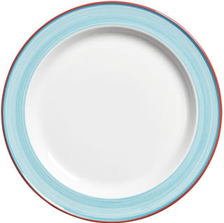 Rio blå tallrik flat Ø20,2cm