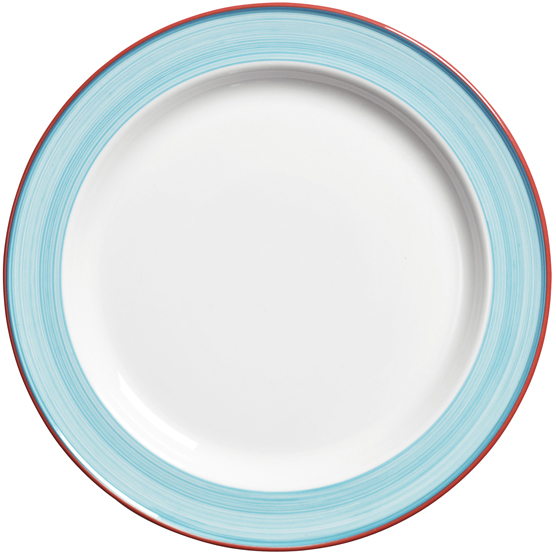 Rio blå tallrik flat Ø23cm