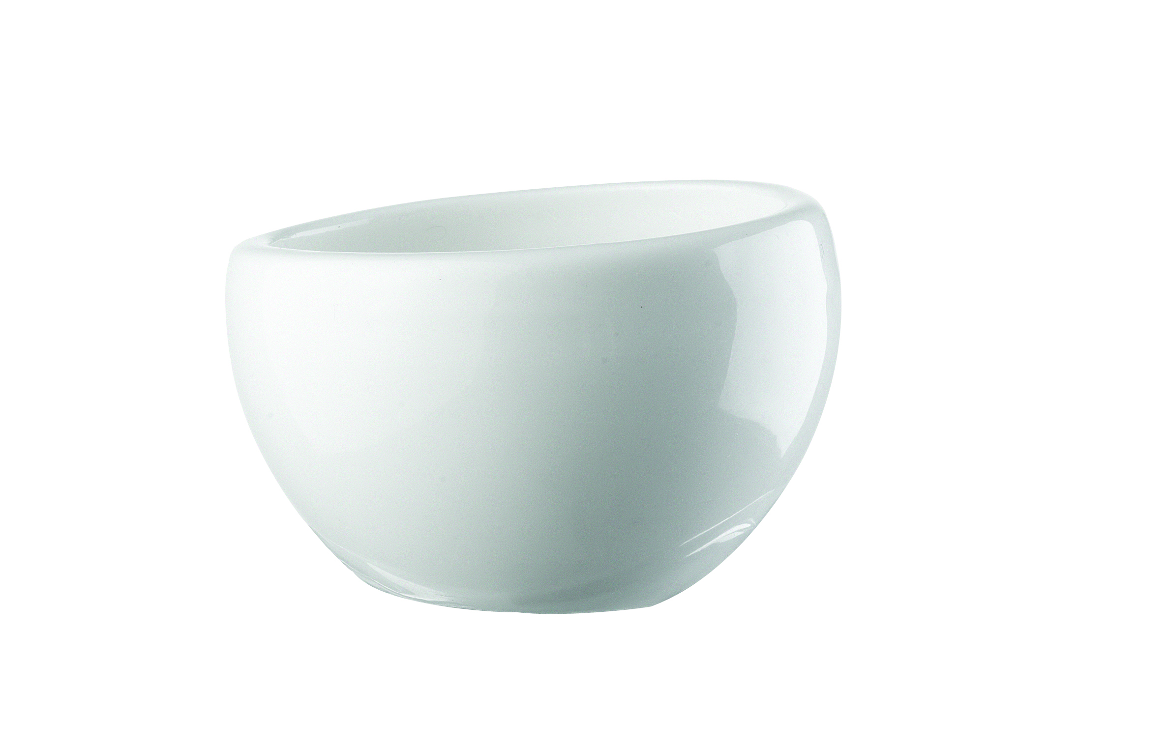 Skål lutande porslin 3,5cl