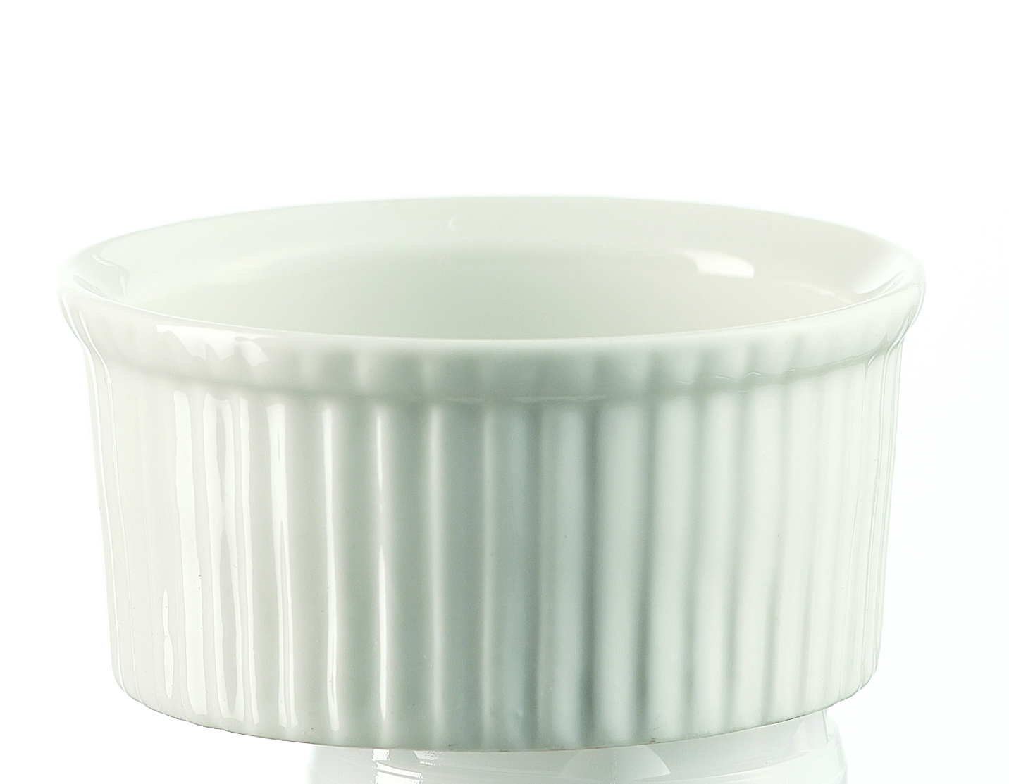 Cocotte vit porslin Ø8cm 10cl