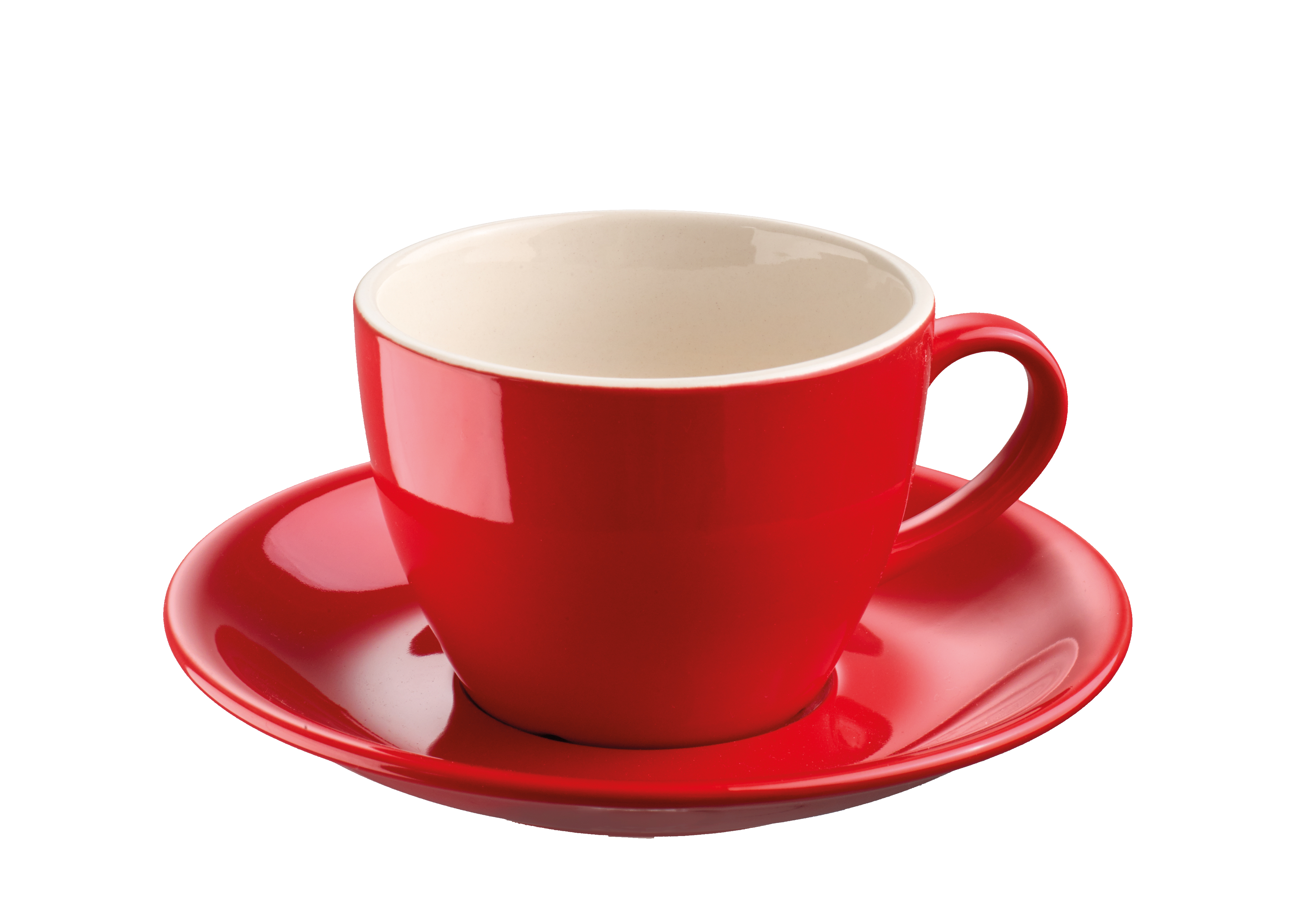 Kopp röd porslin 30cl