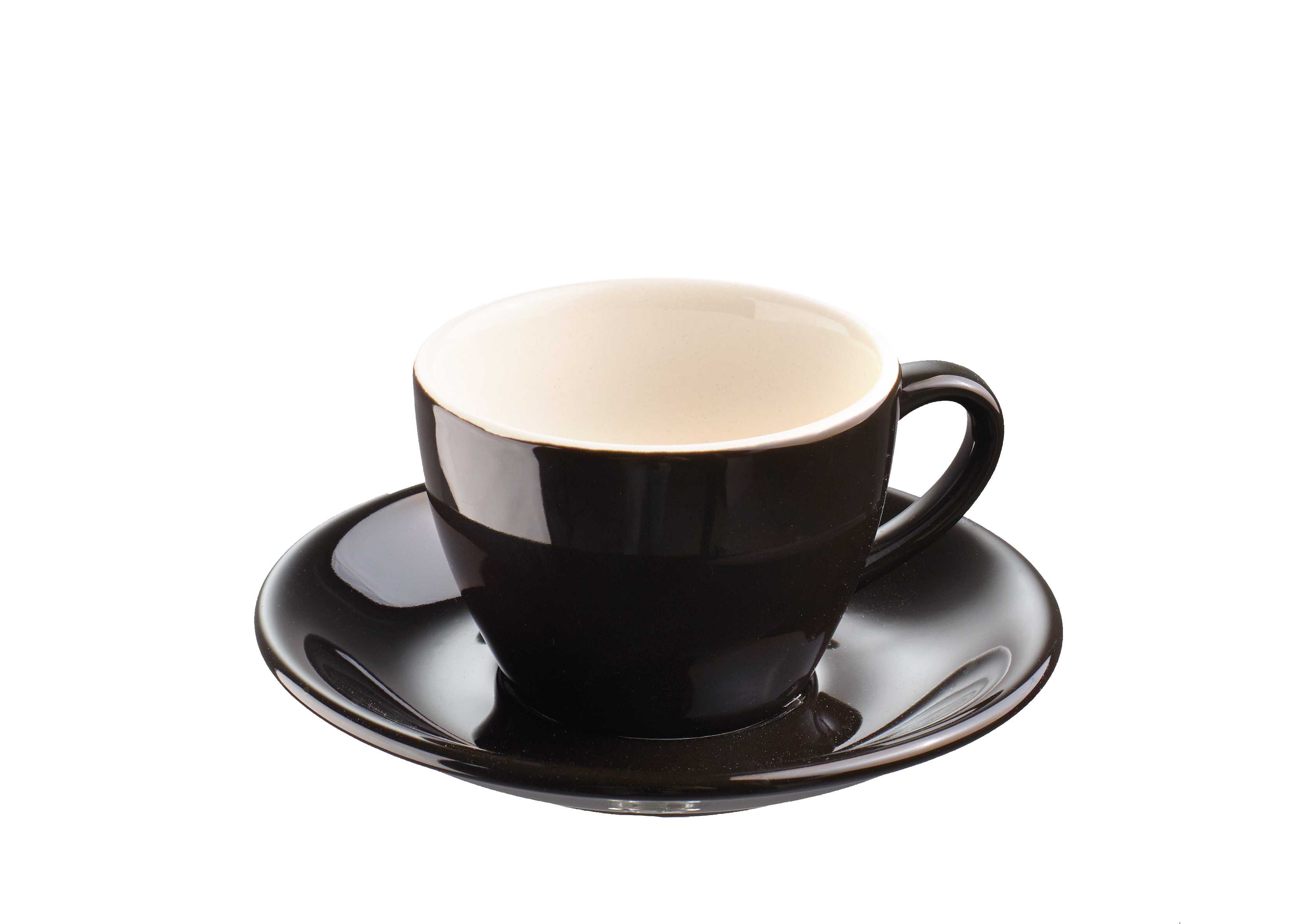 Kopp svart porslin 10cl