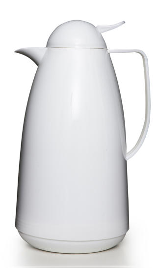 Termoskanna plast vit 1L