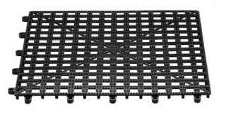 Glasmatta Dri-dek plast svart 33,3x33,3x1cm