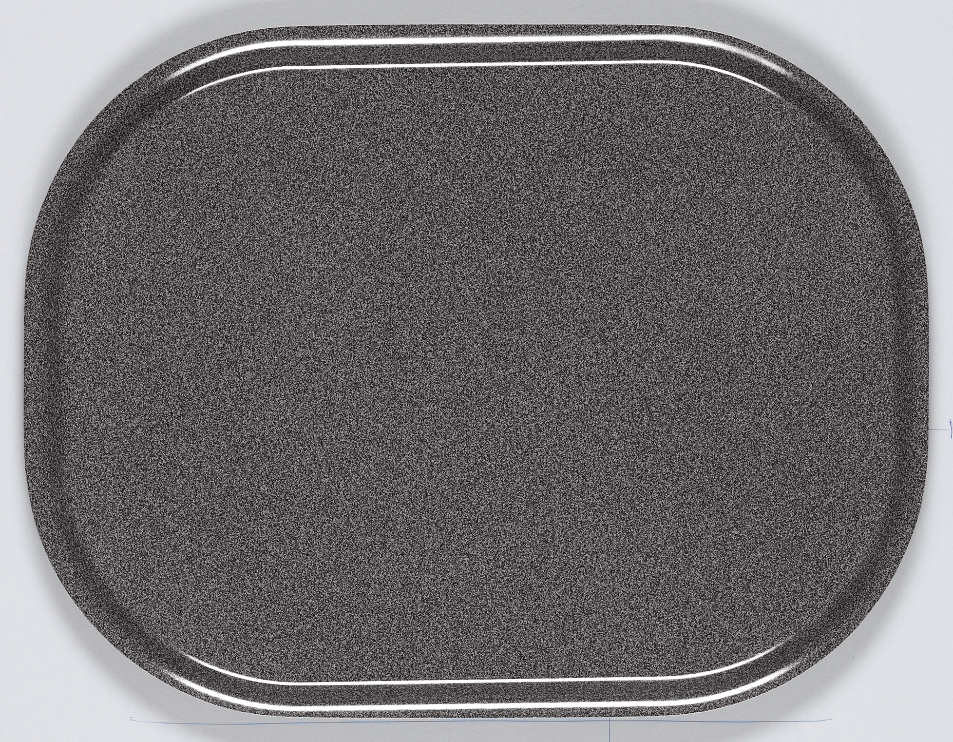 Bricka granit mörk rundade hörn 43x33cm