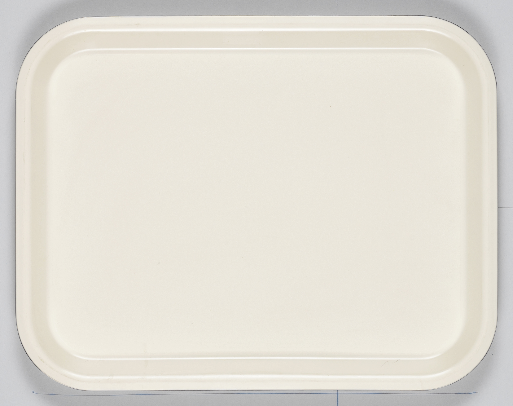 Bricka plast vit 36x28cm