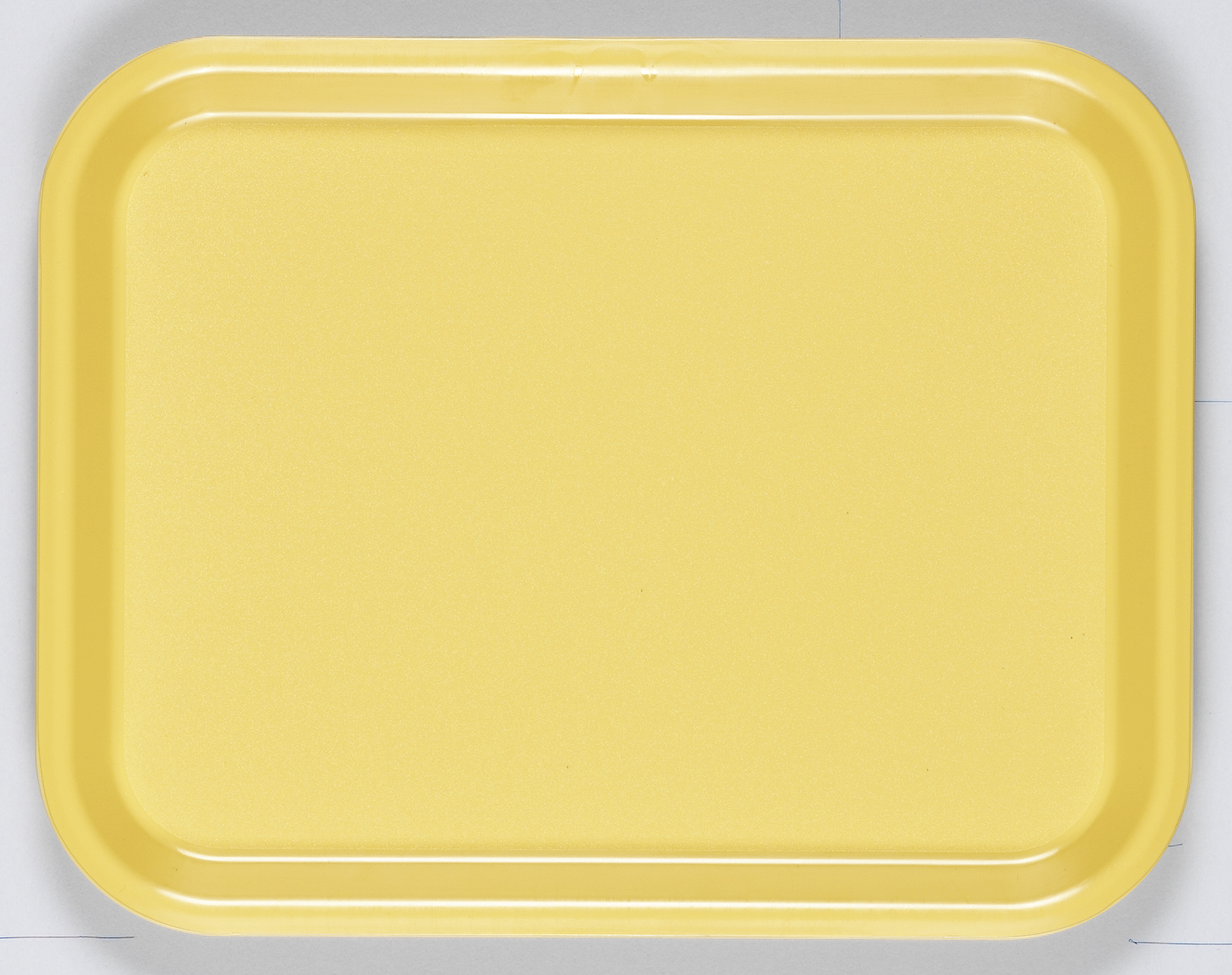 Bricka plast gul 36x28