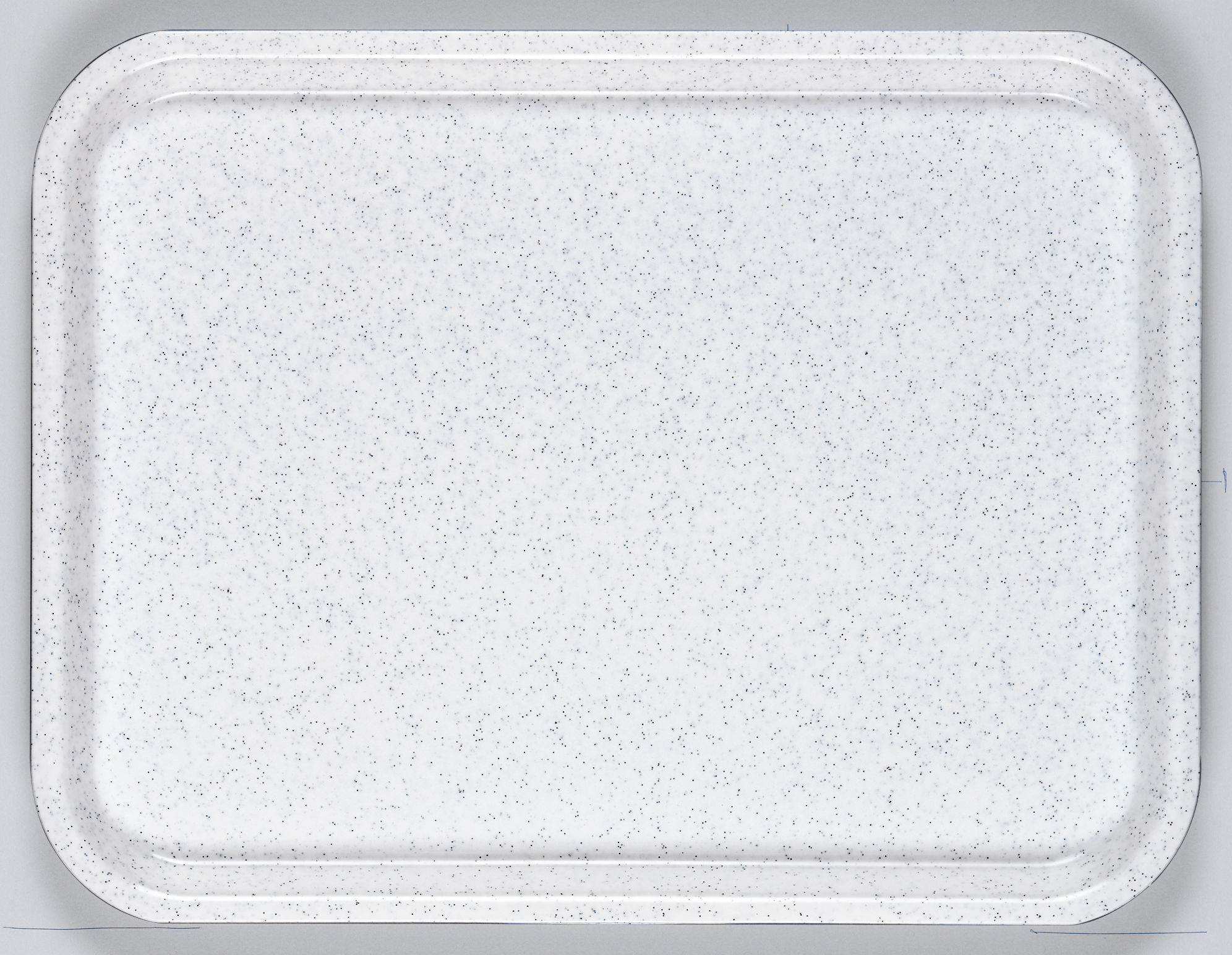 Bricka plast granit 43x33cm