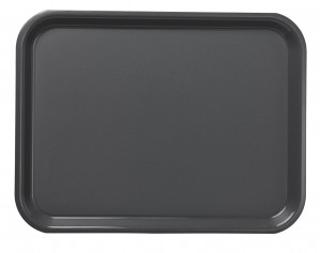 Bricka plast mörkgrå 43x33cm