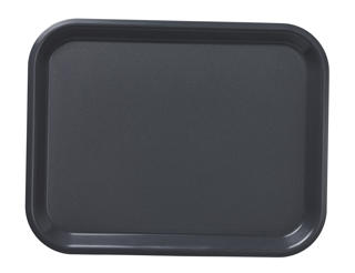Bricka plast mörkgrå 36x28cm