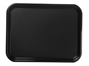 Bricka plast svart 43x33