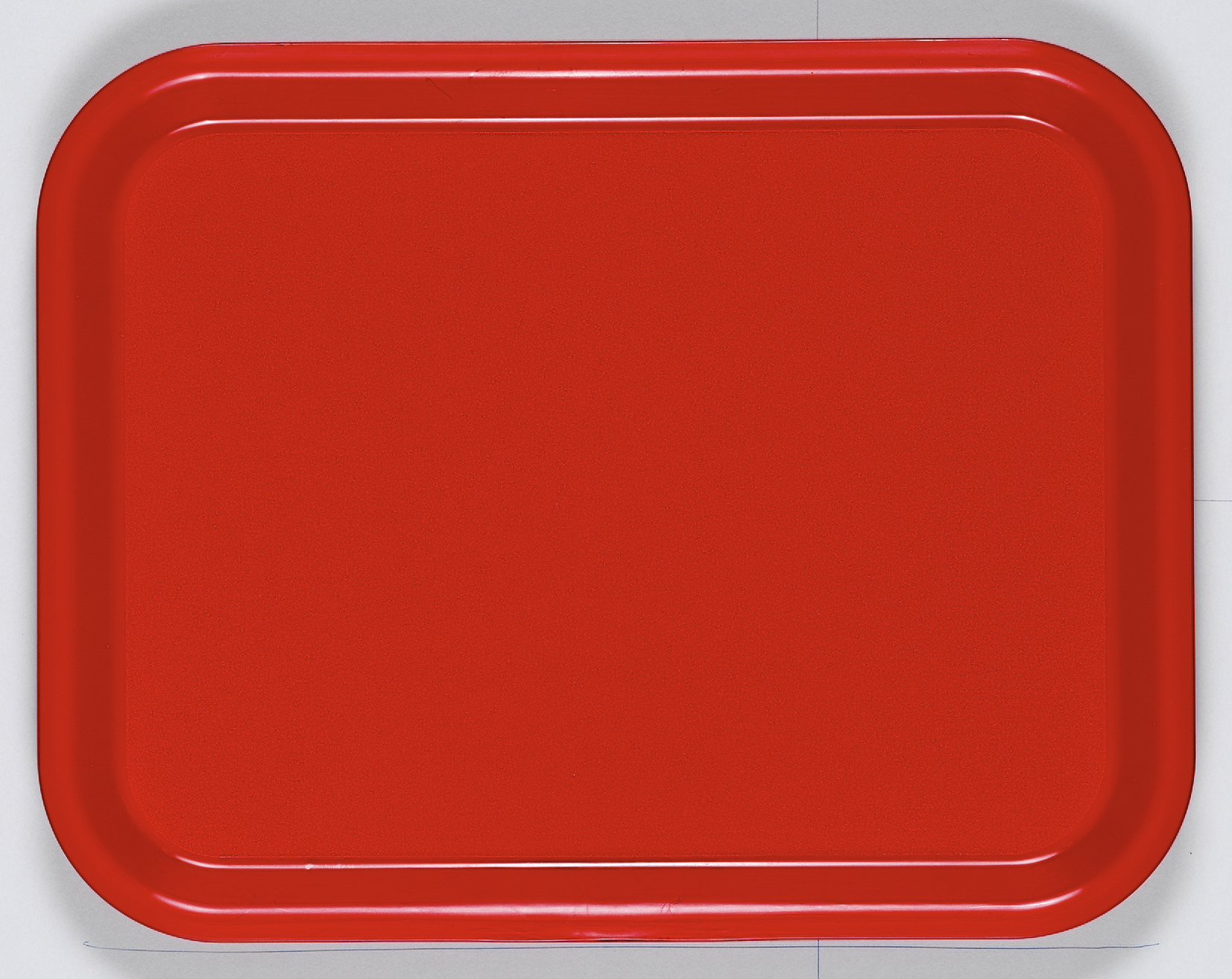 Bricka plast röd 36x28cm