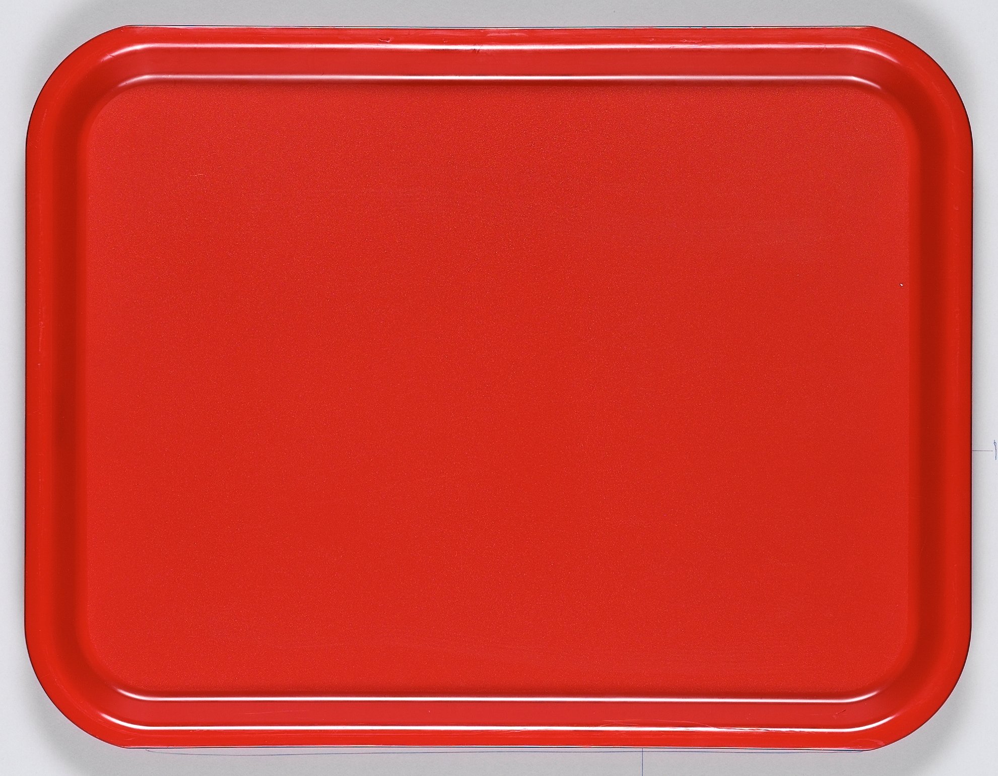 Bricka plast röd 43x33cm