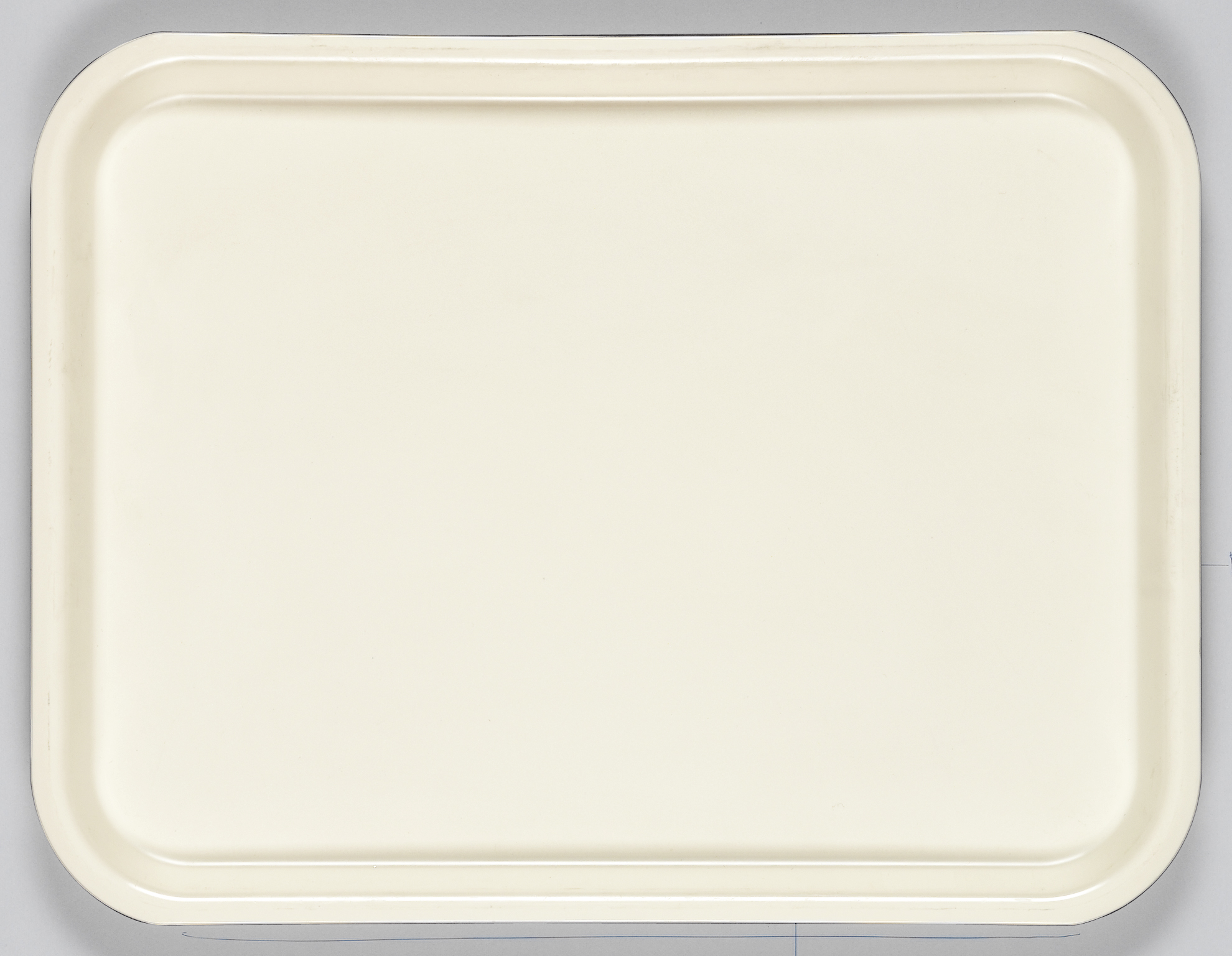 Bricka plast vit 43x33cm