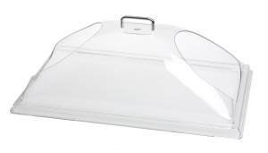 Huv polykarbonat med 2 hål kortsidan 1/1