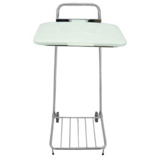 Säckhållare krom m lock för 125L säck 45x53x105cm