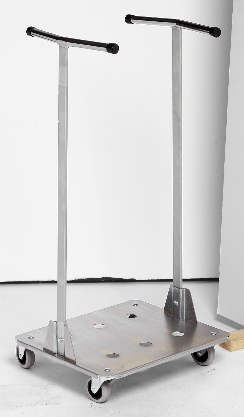 Säckvagn förzinkad för 125L säck 47,5x40x95cm