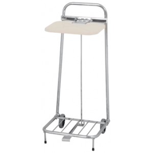 Säckhållare krom m lock & pedal f 60L 37x44x81