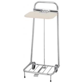 Säckhållare krom m lock & pedal f 60L 37x44x81