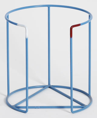 Tallrikskassett Ø28 röd/vit höjd 30cm