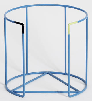 Tallrikskassett Ø32 svart/gul höjd 30cm