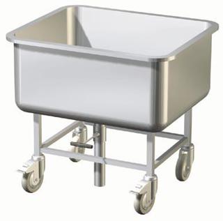 Bassängvagn Rostfri 650x560x700mm 100L