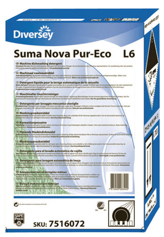 Maskindiskmedel flytande alkaliskt 10L Suma Nova
L6 Pur-Eco SafePack