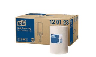 Avtorkningspapper M1 Basic Mini centrummatad
1-lag 21,5cmx120m vit
_