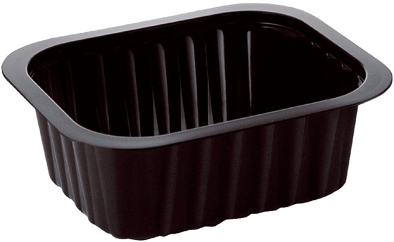 Form PP smårätter Duniform 1-fack 138x114x53mm
470ml svart