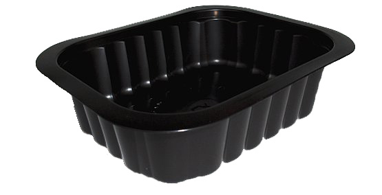 Form PP smårätter Duniform 1-fack svart
138x114x35mm 350ml