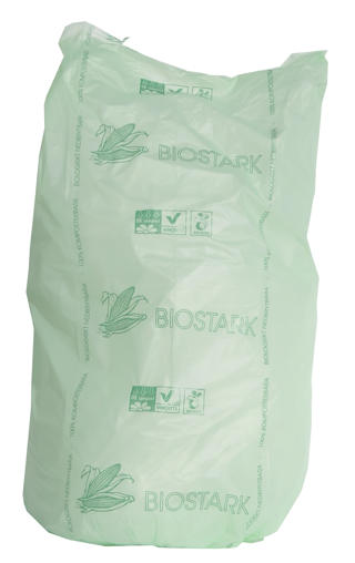 Sopsäck Biostark BioPLA 125L 30my 750x1150mm Grön