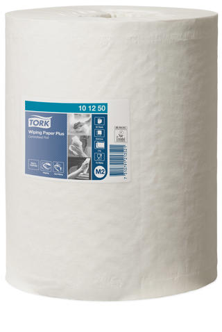 Avtorkningspapper Plus M2 2-lags Centrummatad Vit