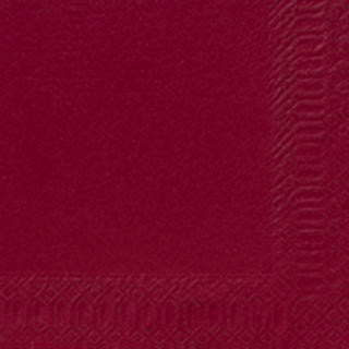 Servett 1/4-vikt 3-lag 24x24cm Vinröd