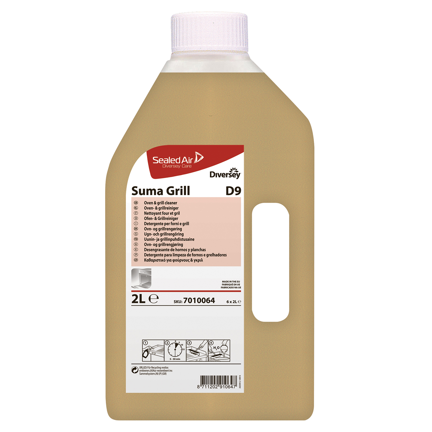 Ugn- och grillrengöringsmedel 2L Suma Grill D9